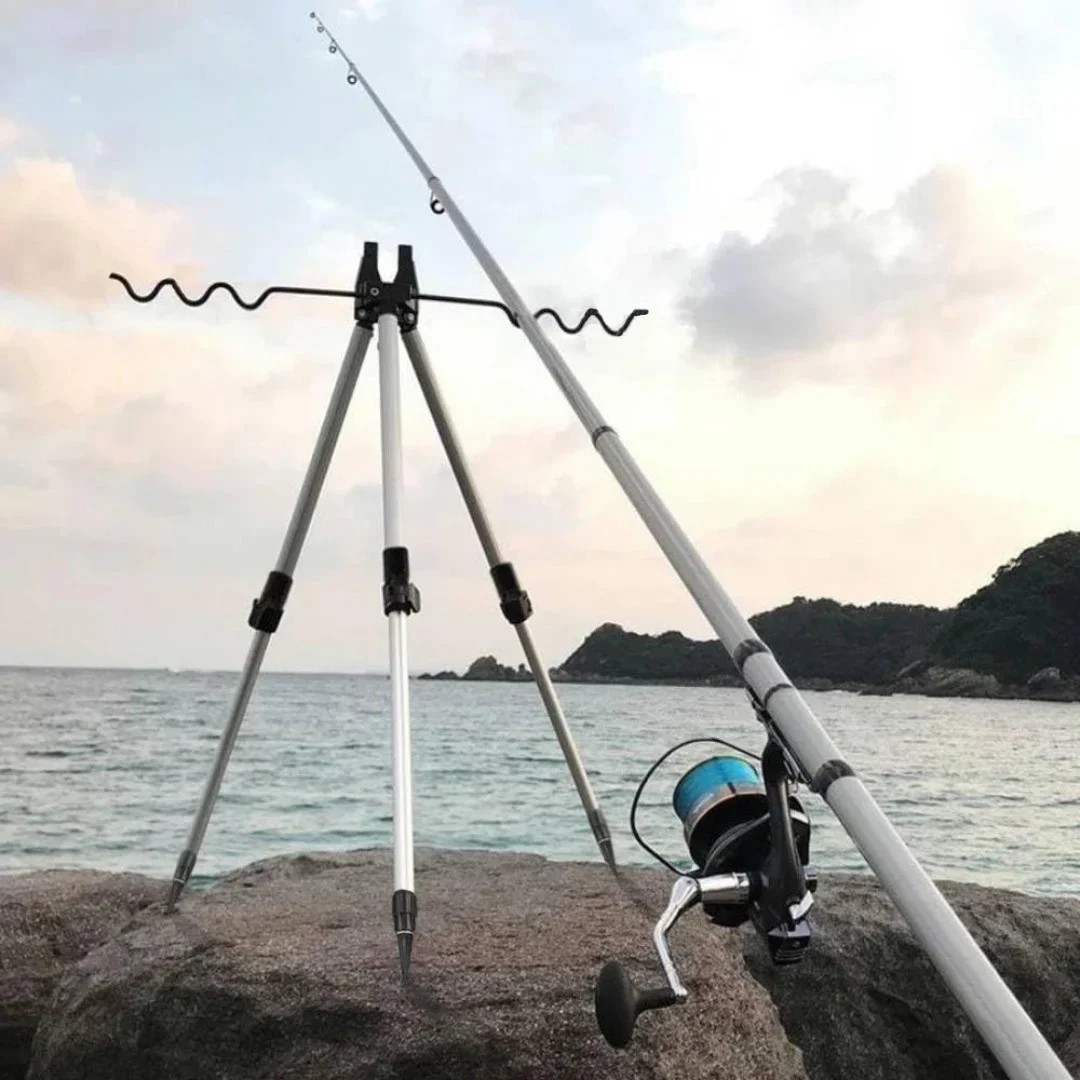 Fishing Rod Telescopic - Телескопический держатель-трипод для удочек, легкий алюминиевый